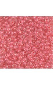 Miyuki rocailles Perlen 8/0 - Coral lined crystal 8-204